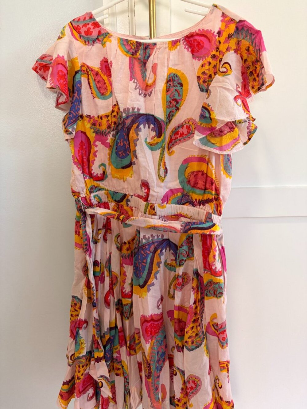 Crewcuts pink paisley flowy dress